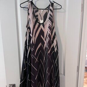 Anthropologie Black Motif Maxi Dress size Small